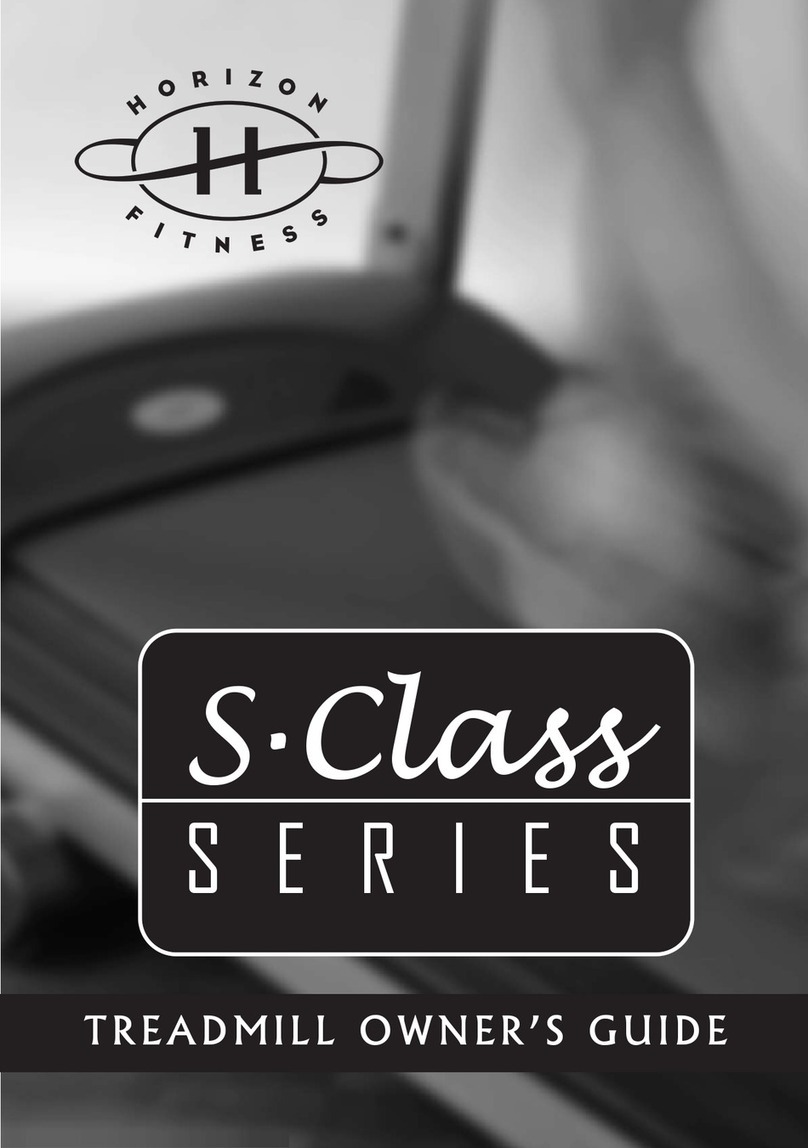 Horizon Fitness S.Class Series5 owner's guide