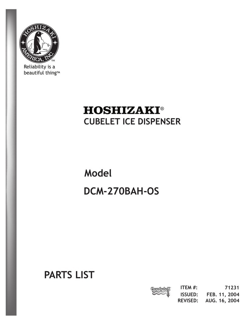 Hoshizaki DCM-270BAH-OS parts list