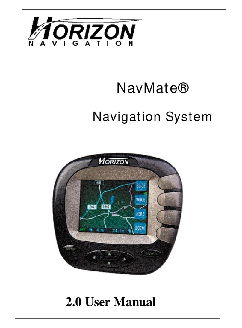 Horizon Navigation NavMate Car GPS Receiver User manual