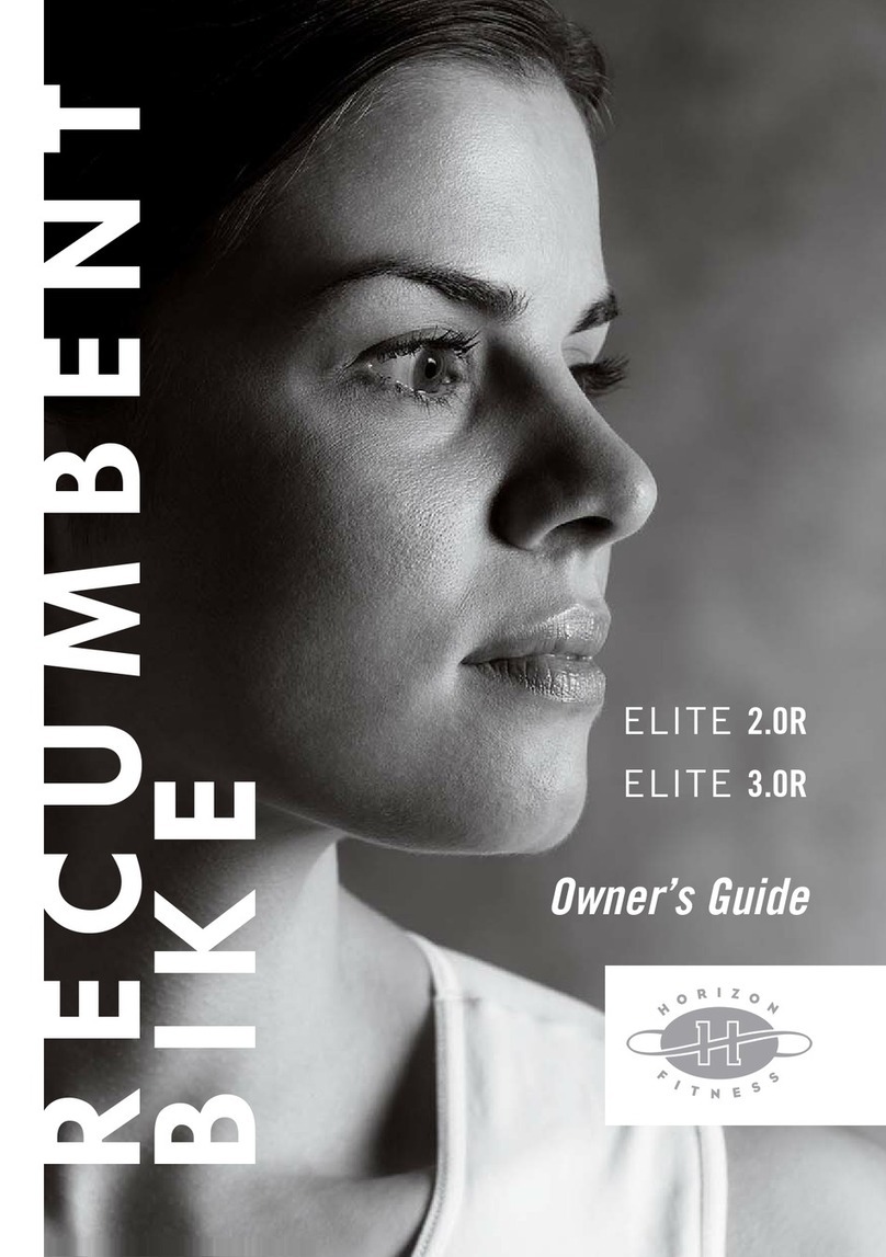 Horizon Fitness ELITE 2.0R owner's guide
