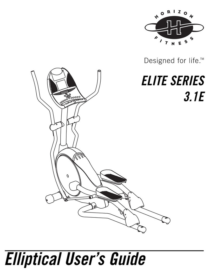 Horizon Fitness 3.1E user guide