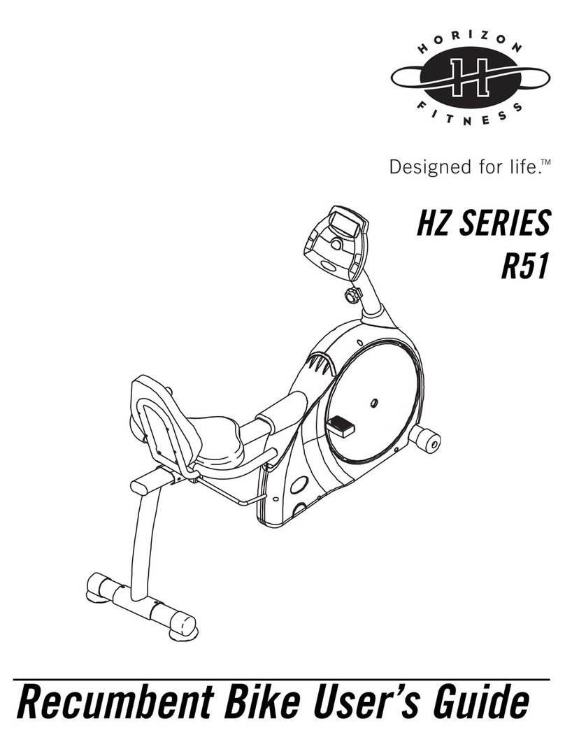 Horizon Fitness HZ SERIES R51 user guide