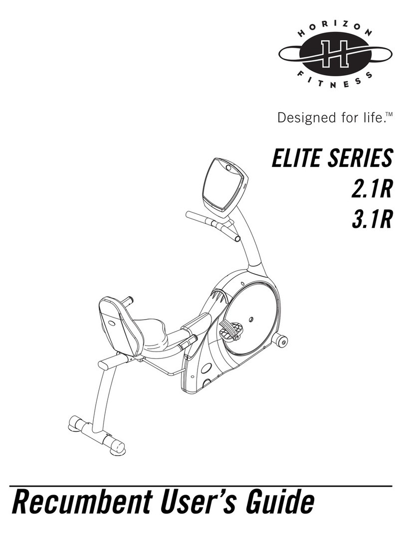 Horizon Fitness ELITE SERIES 2.1R user guide