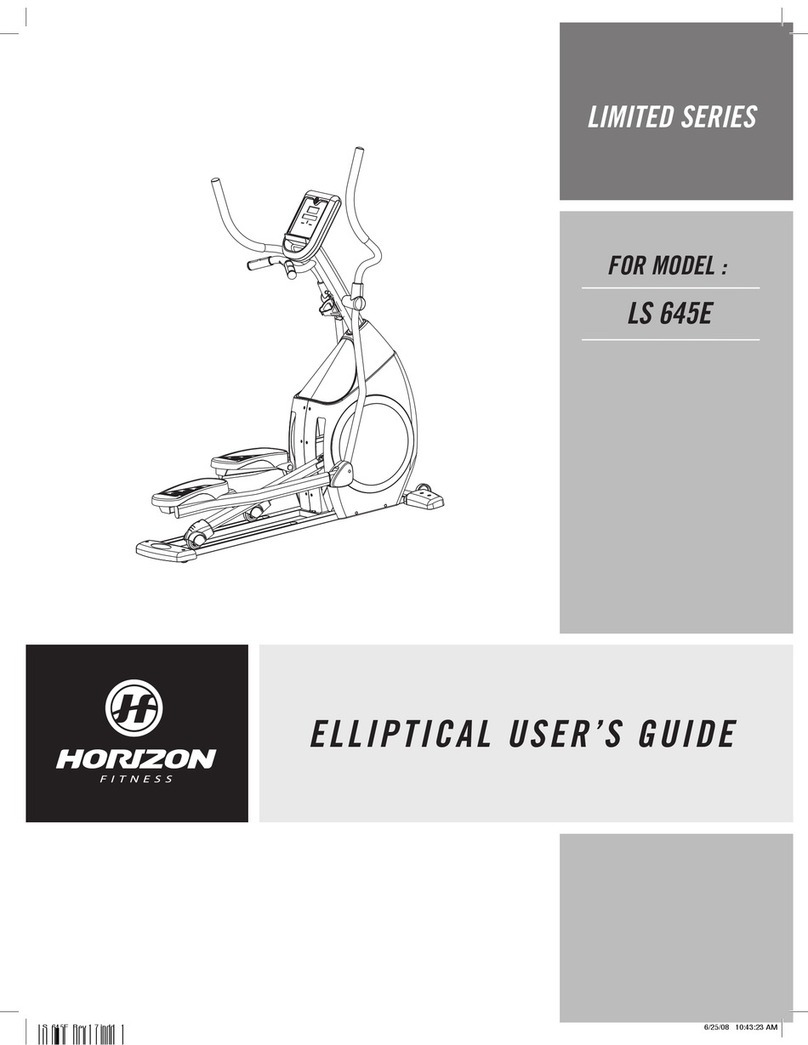 Horizon Fitness LS 645E user guide