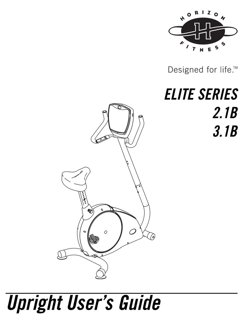Horizon Fitness 2.1B user guide