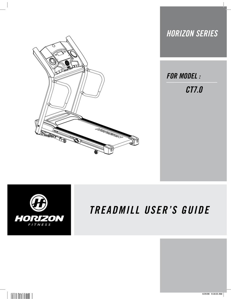 Horizon Fitness HORIZON SERIES CT7.0 User manual