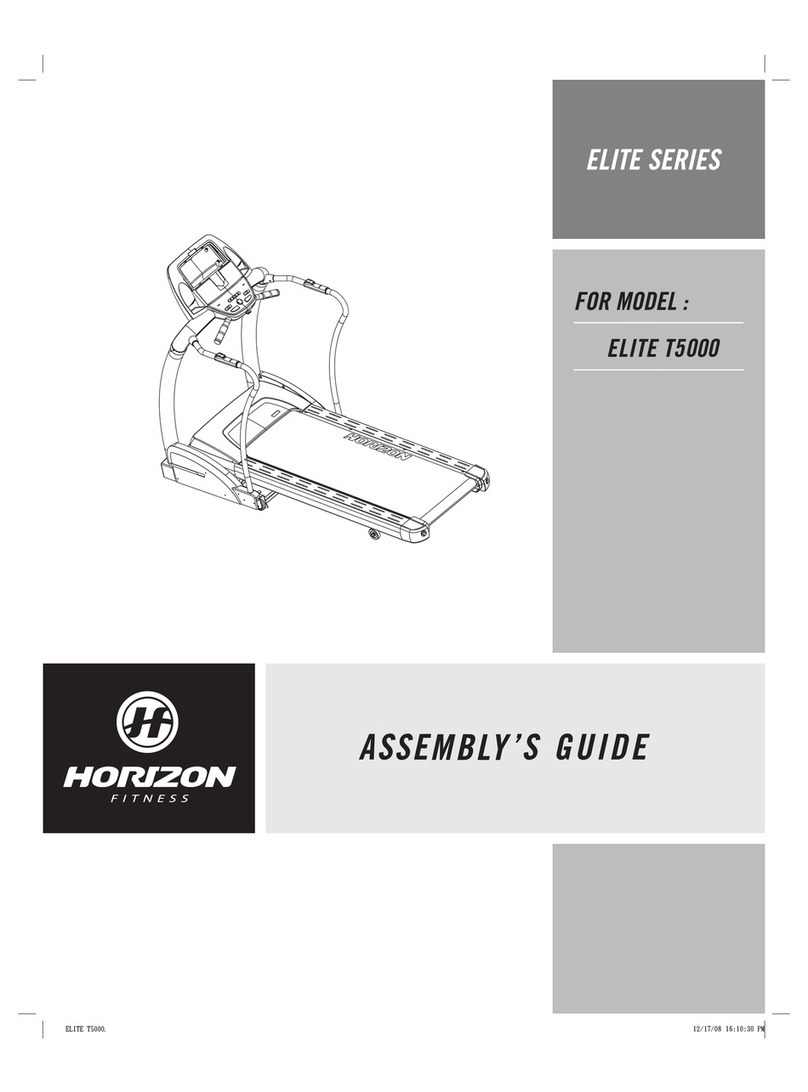 Horizon Fitness ELITE T5000 Assembly guide