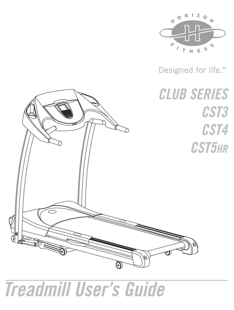 Horizon Fitness CLUB SERIES CST3 User manual