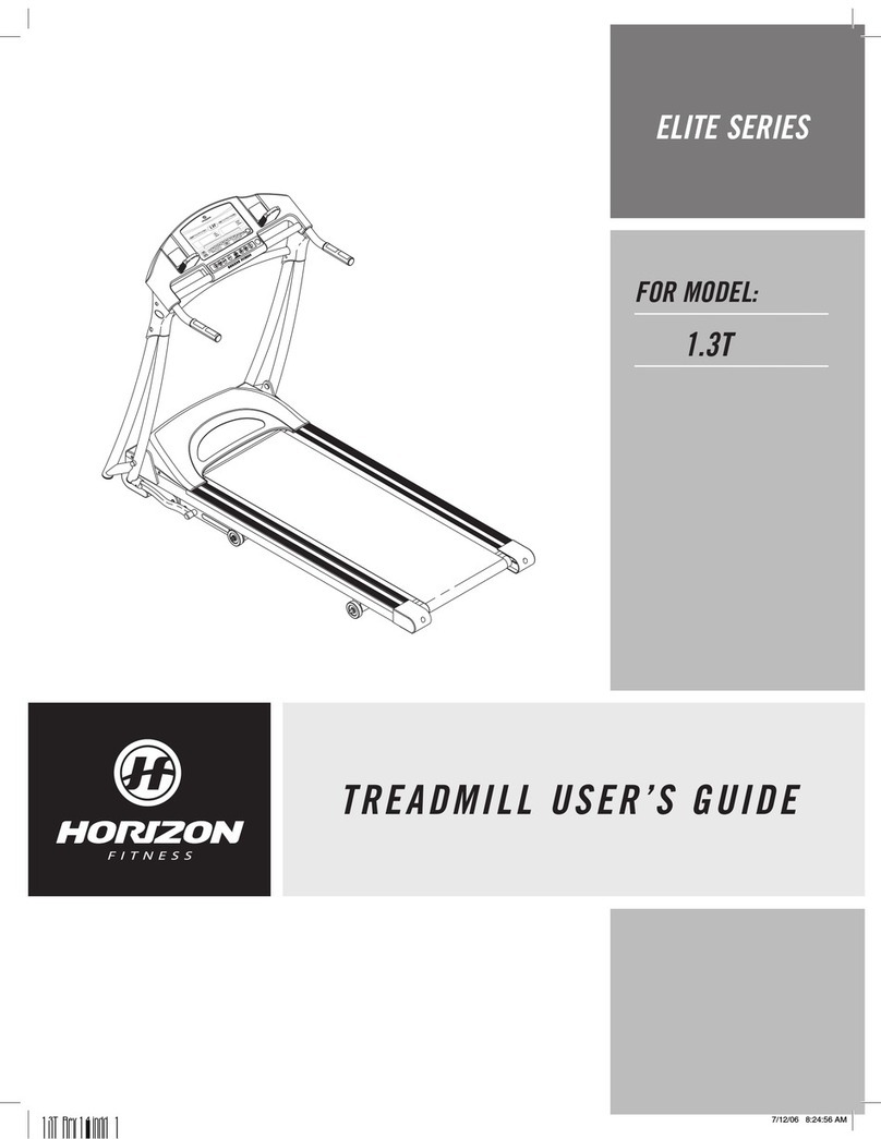 Horizon Fitness 1.3T user guide