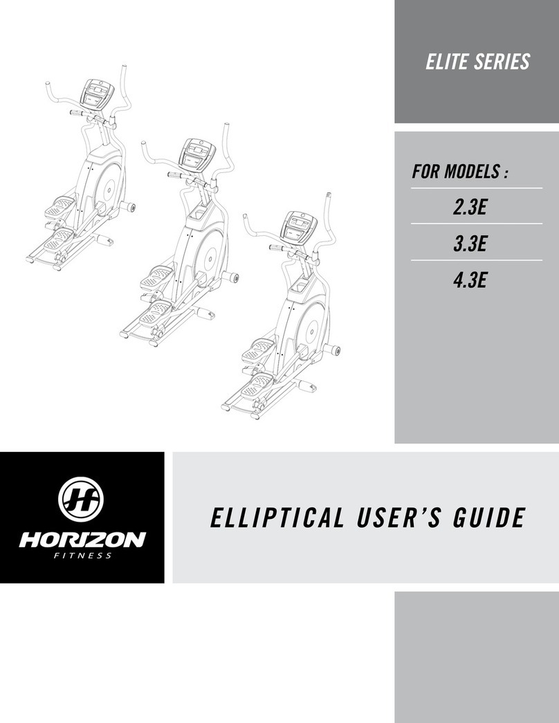 Horizon Fitness 2.3E user guide