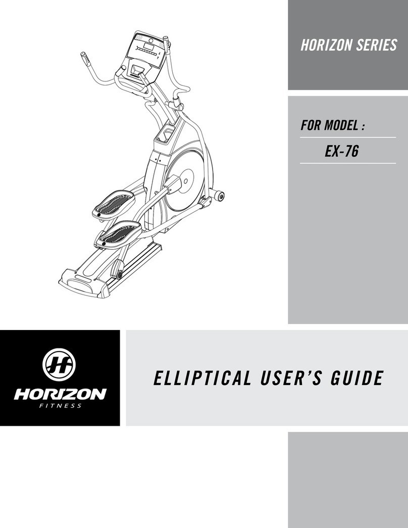 Horizon Fitness EX-76 user guide