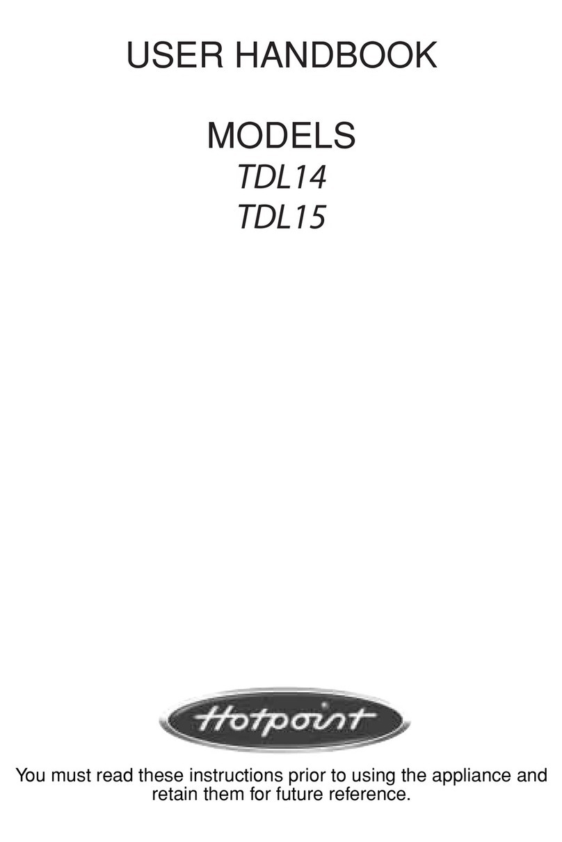 Hotpoint TDL14 User handbook