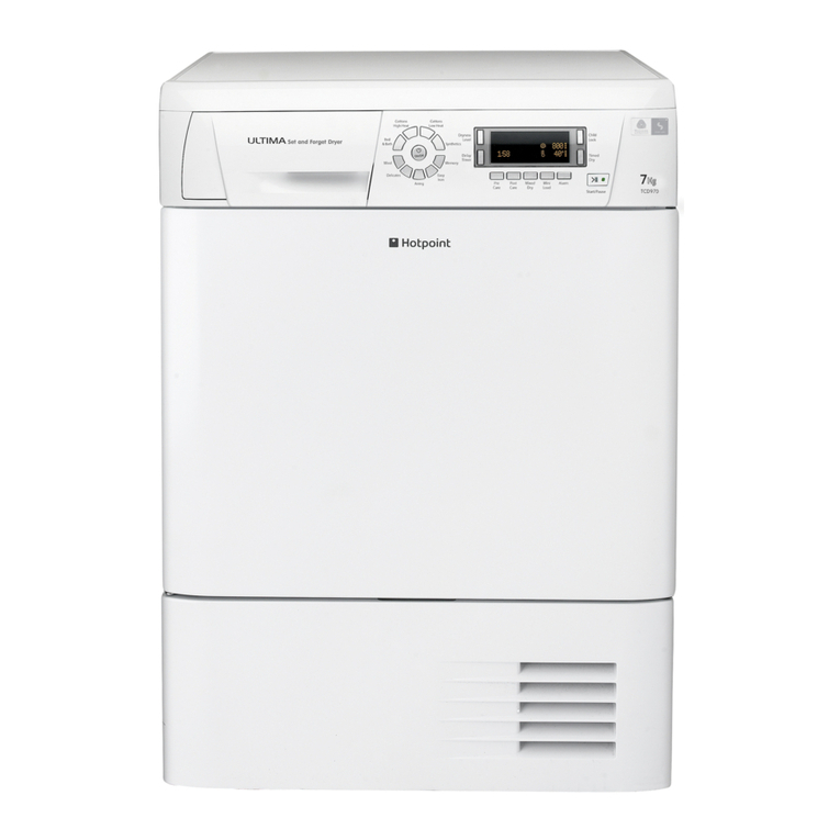 Hotpoint TCD970 Instruction booklet