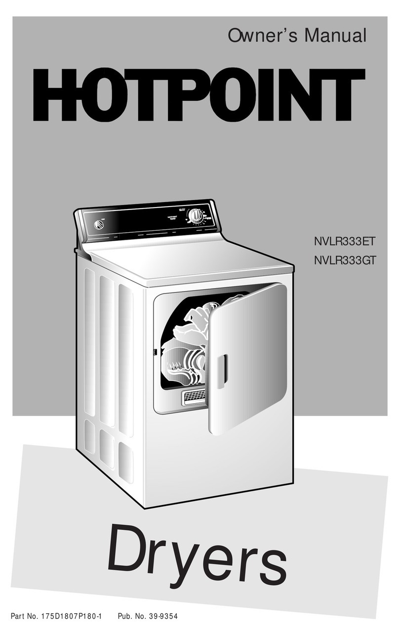 Hotpoint NVLR333ET owner's manual