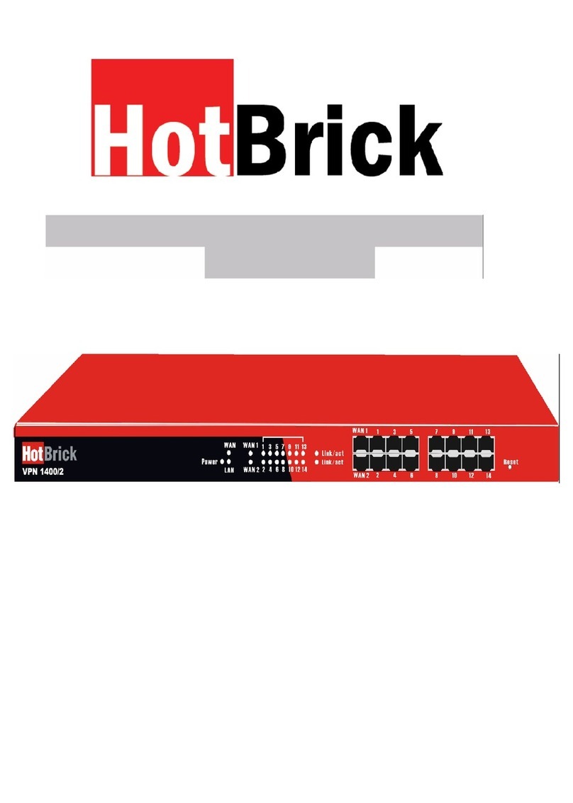 HotBrick Dual WAN Firewall VPN 1400/2 user guide