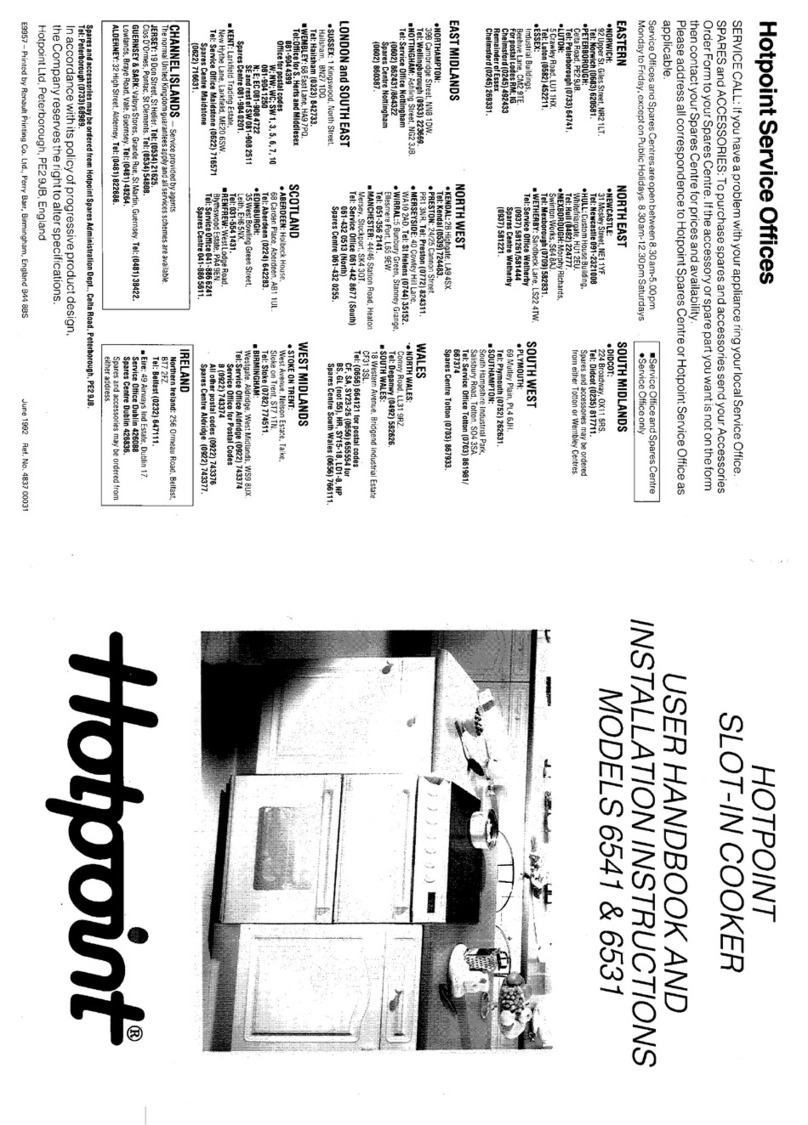 Hotpoint 6531 User manual