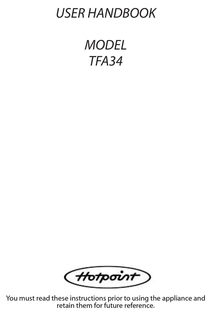 Hotpoint TFA34 User handbook