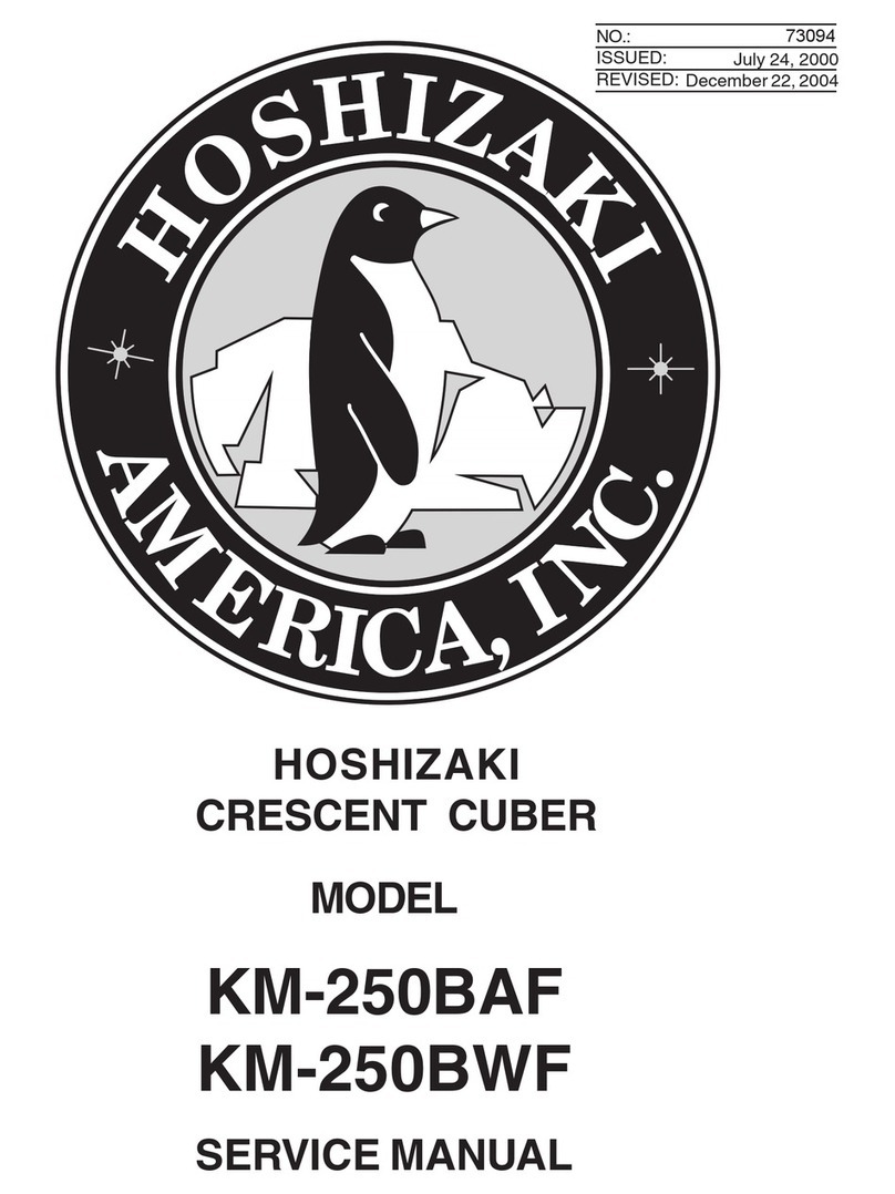 Hoshizaki KM-250BWF Service manual