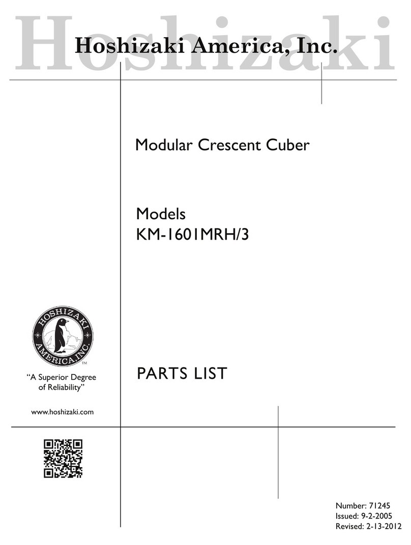 Hoshizaki KM-1601MRH User manual