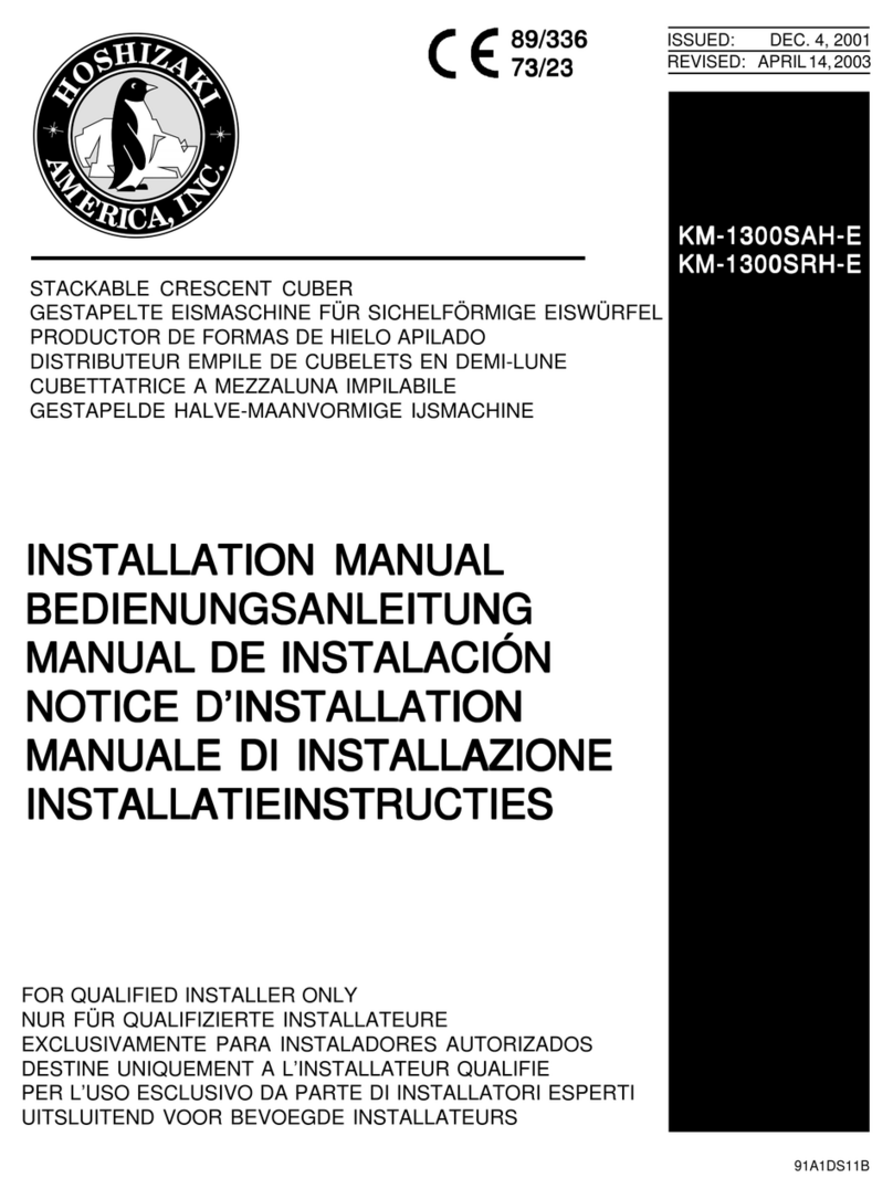 Hoshizaki KM-1300SAH-E User manual