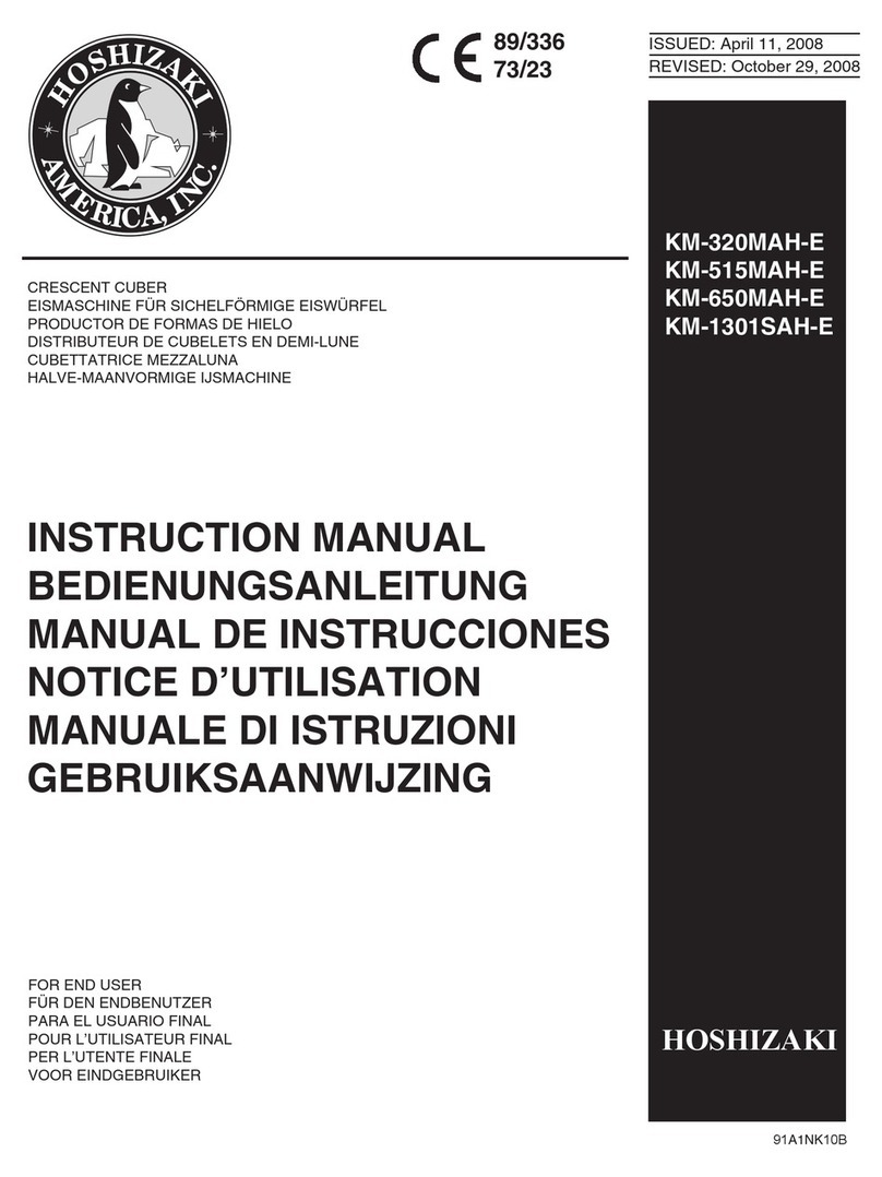 Hoshizaki KM-1301SAH-E instruction manual
