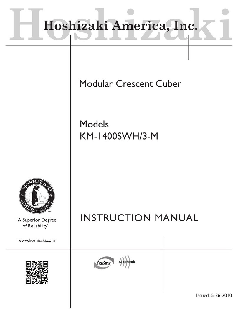 Hoshizaki KM-1400SWH/3-M User manual Hoshizaki KM-1400SWH/3-M User manual