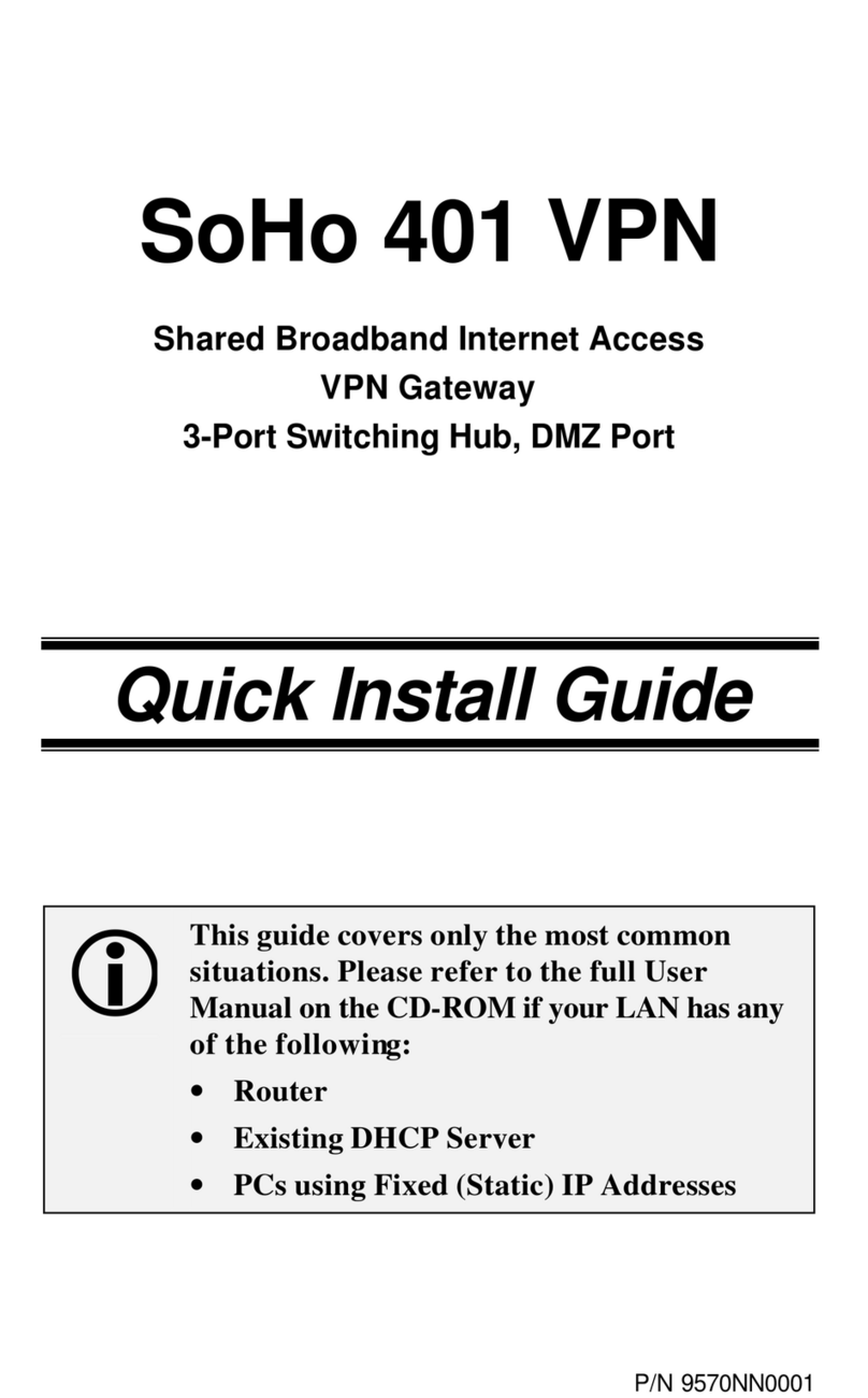 HotBrick Firewall VPN SoHo 401 VPN Quick install guide HotBrick Firewall VPN SoHo 401 VPN Quick install guide