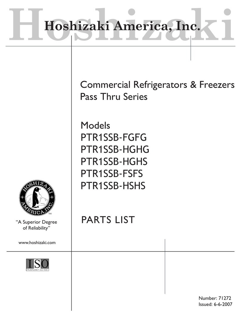 Hoshizaki PTR1SSB-FGFG User manual
