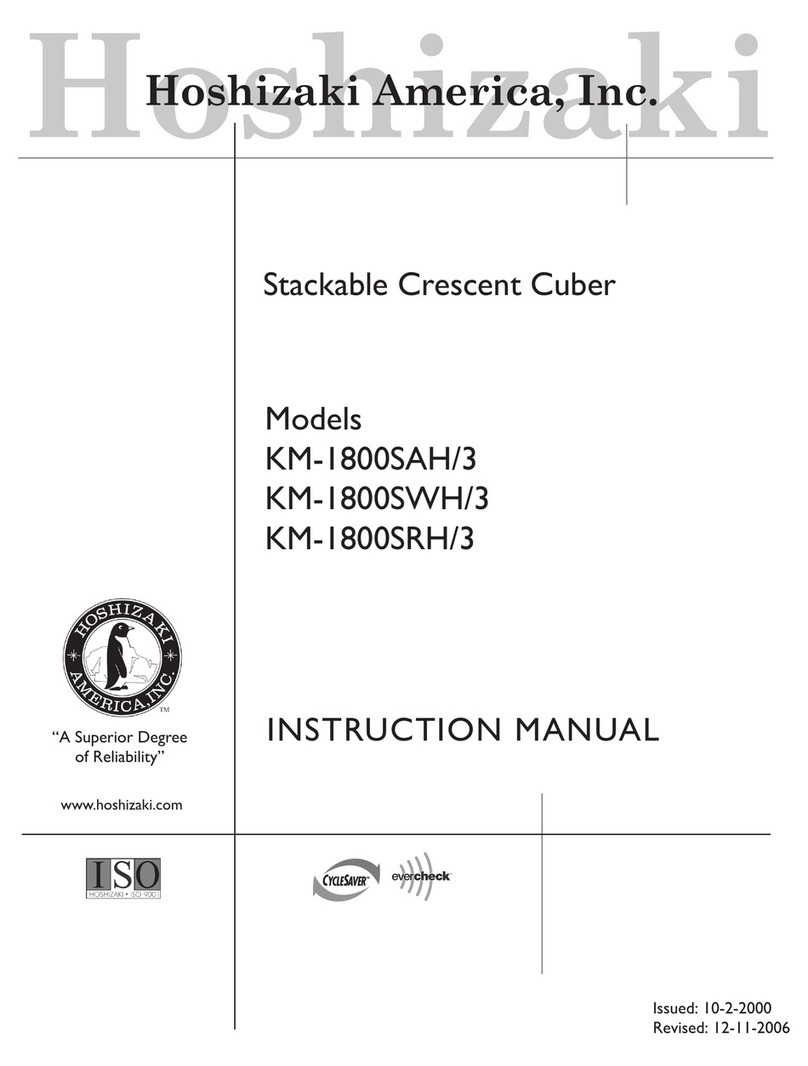 Hoshizaki KM-1800SAH3 instruction manual