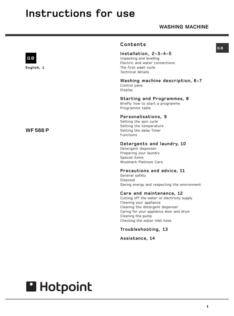 Hotpoint WF 566 P Instructions for use