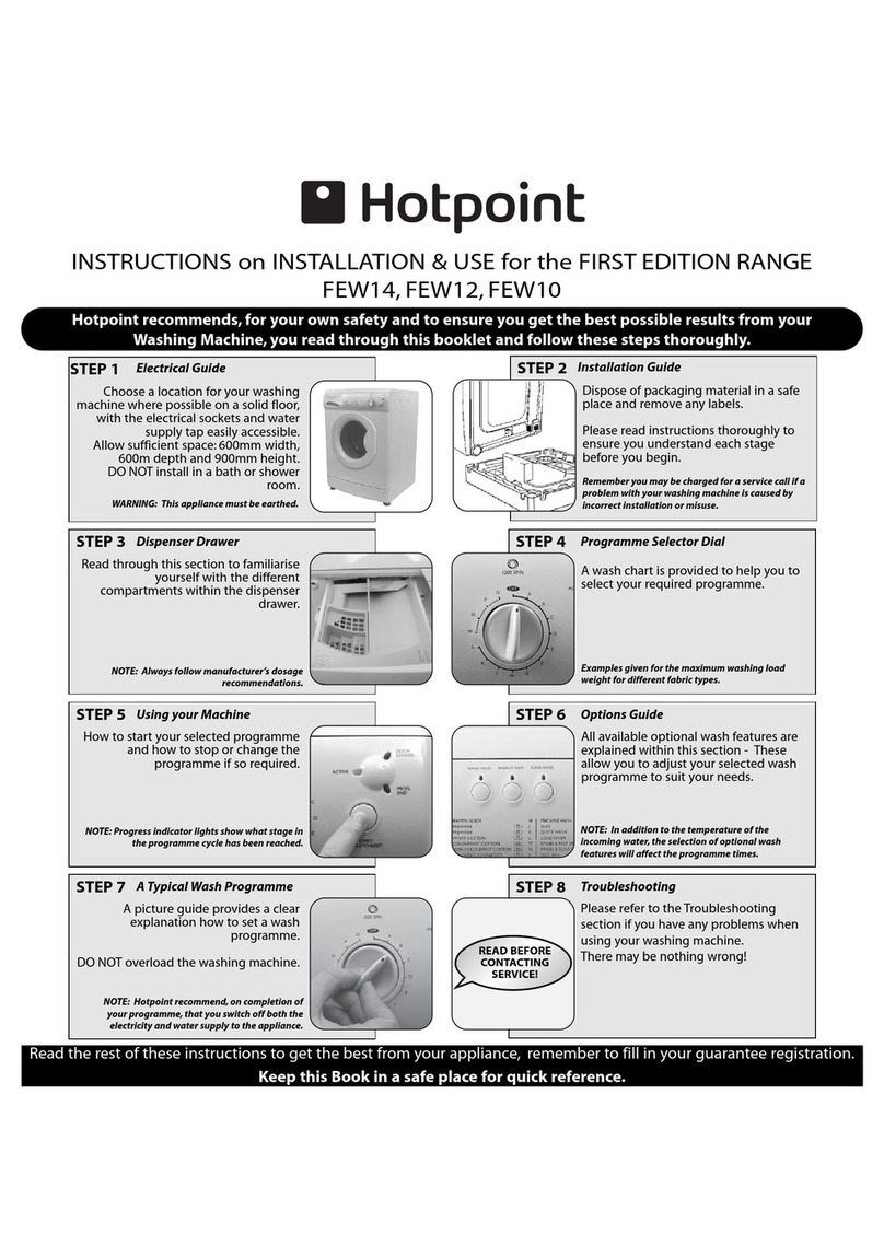 Hotpoint FEW10 User manual