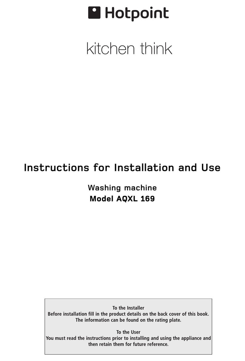 Hotpoint AQXL 169 User manual