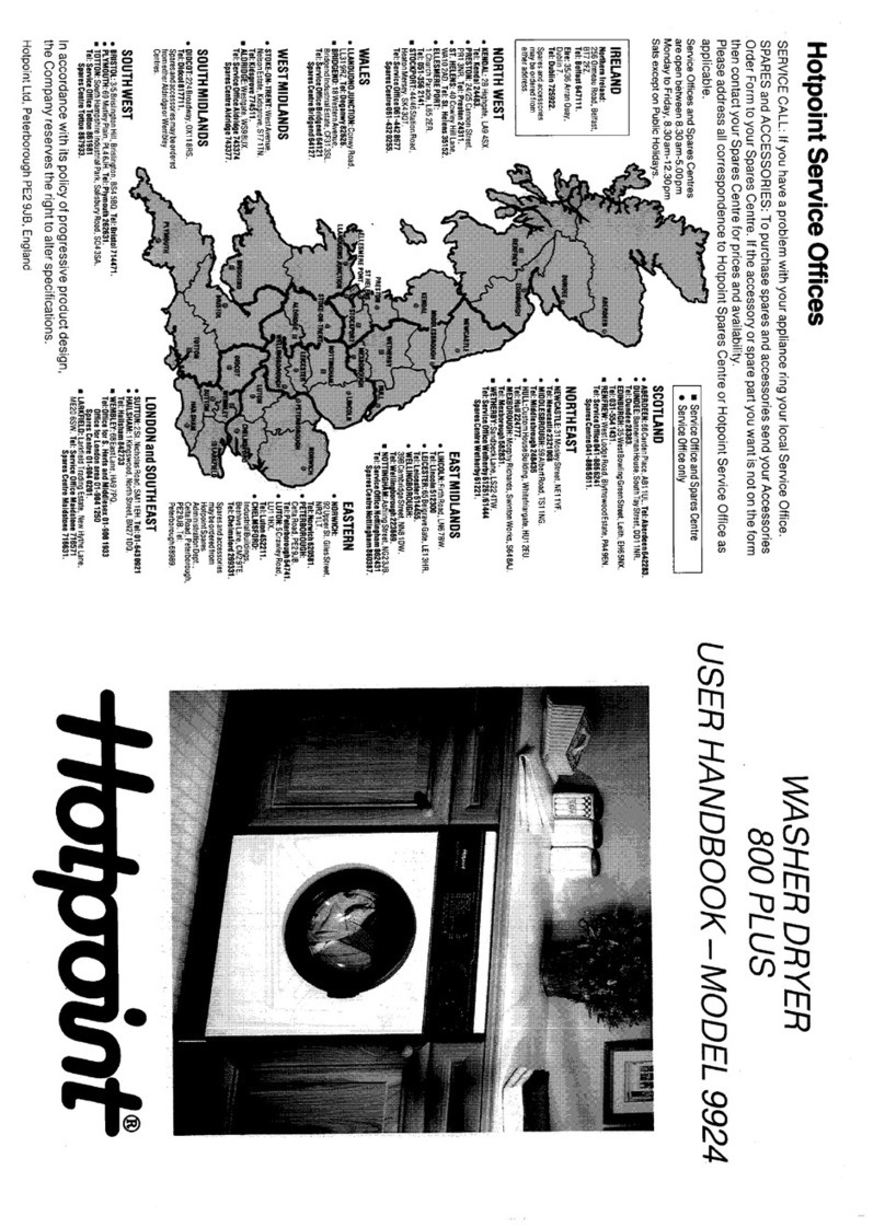 Hotpoint 9924 Instruction Manual