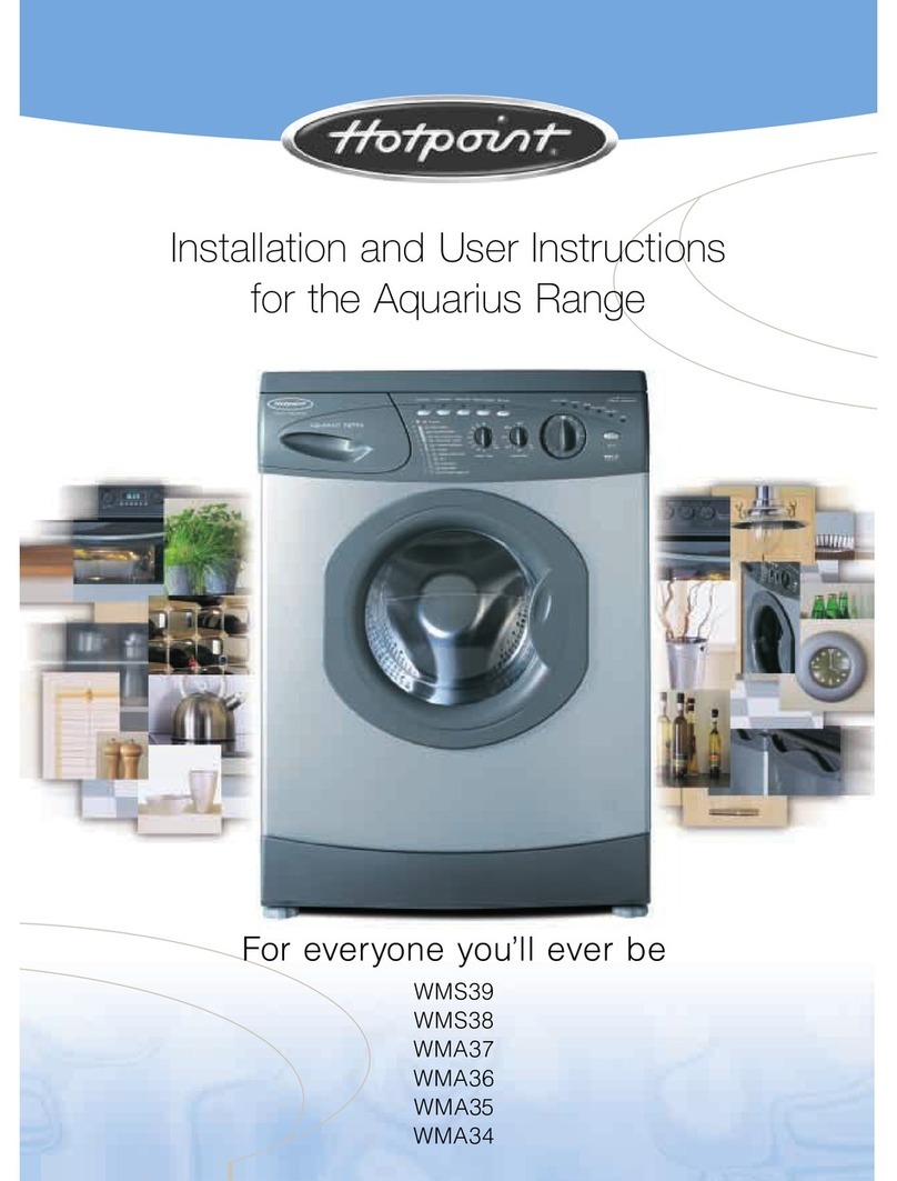 Hotpoint Aquarius Extra WMA34 Guide