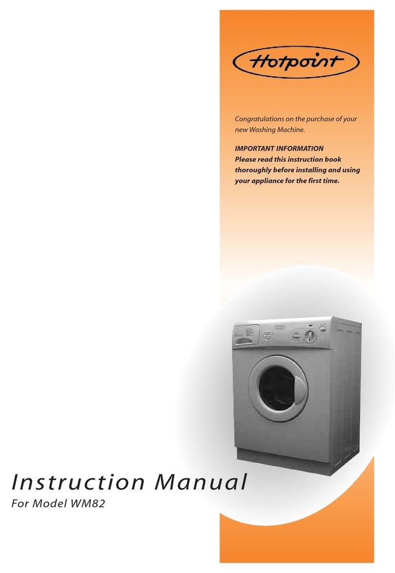 Hotpoint WM82 User manual