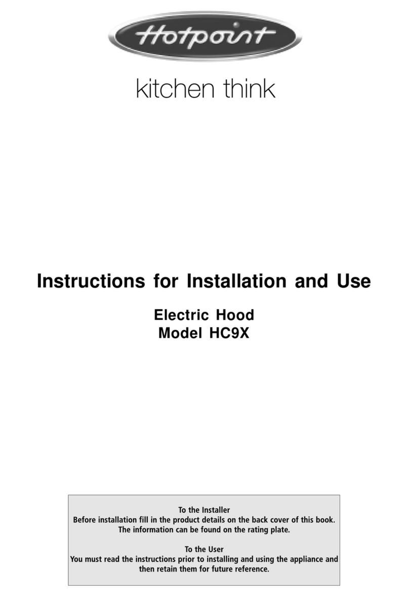Hotpoint HC9X User manual
