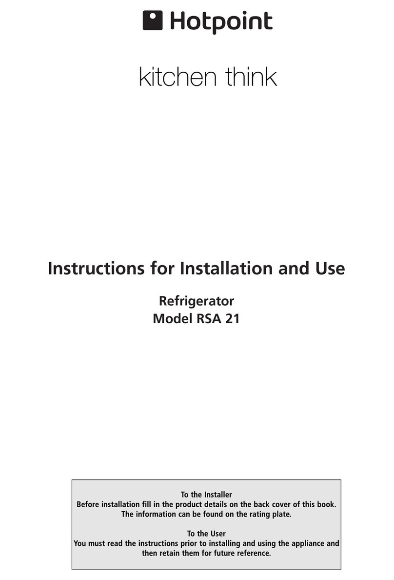 Hotpoint RSA 21 User manual