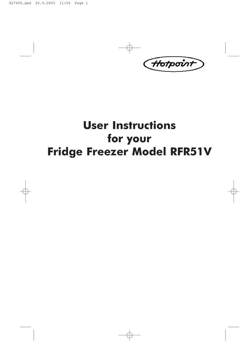 Hotpoint RFR51V User manual