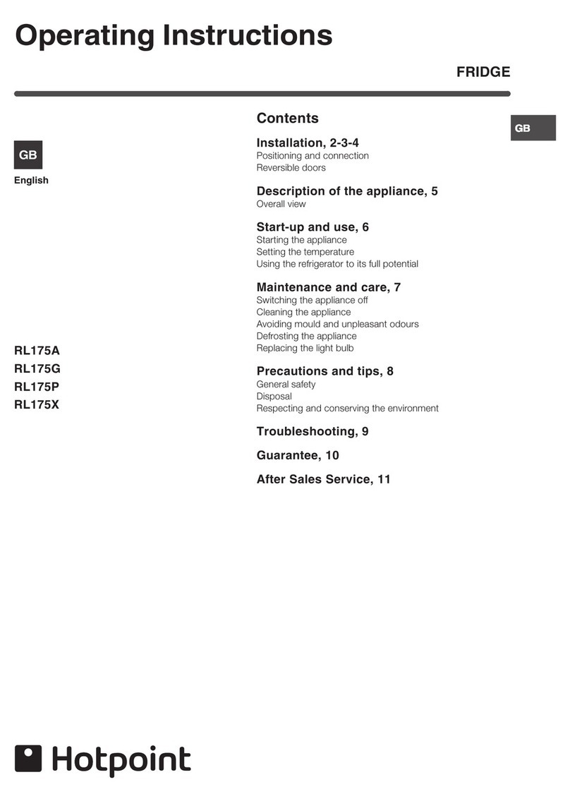 Hotpoint RL175A User manual