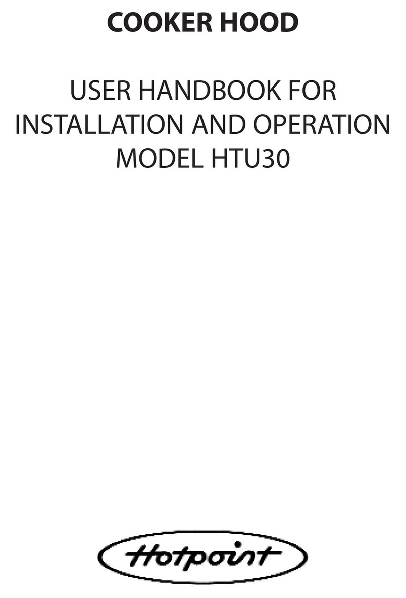 Hotpoint HTU30 User handbook for  installation and operation