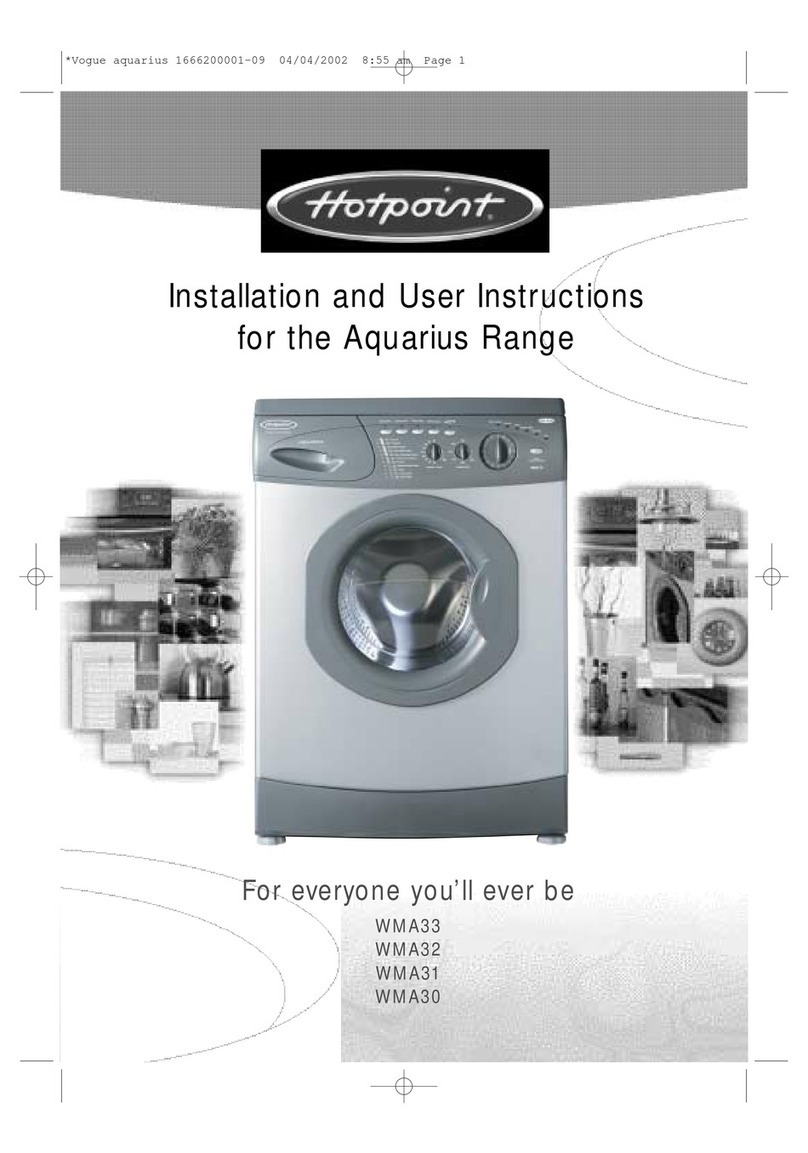 Hotpoint Aquarius WMA30 Guide