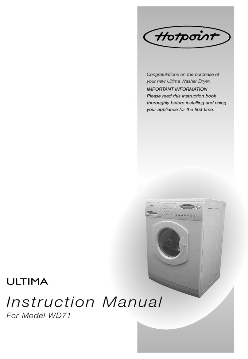 Hotpoint Ultima WD71 instruction manual