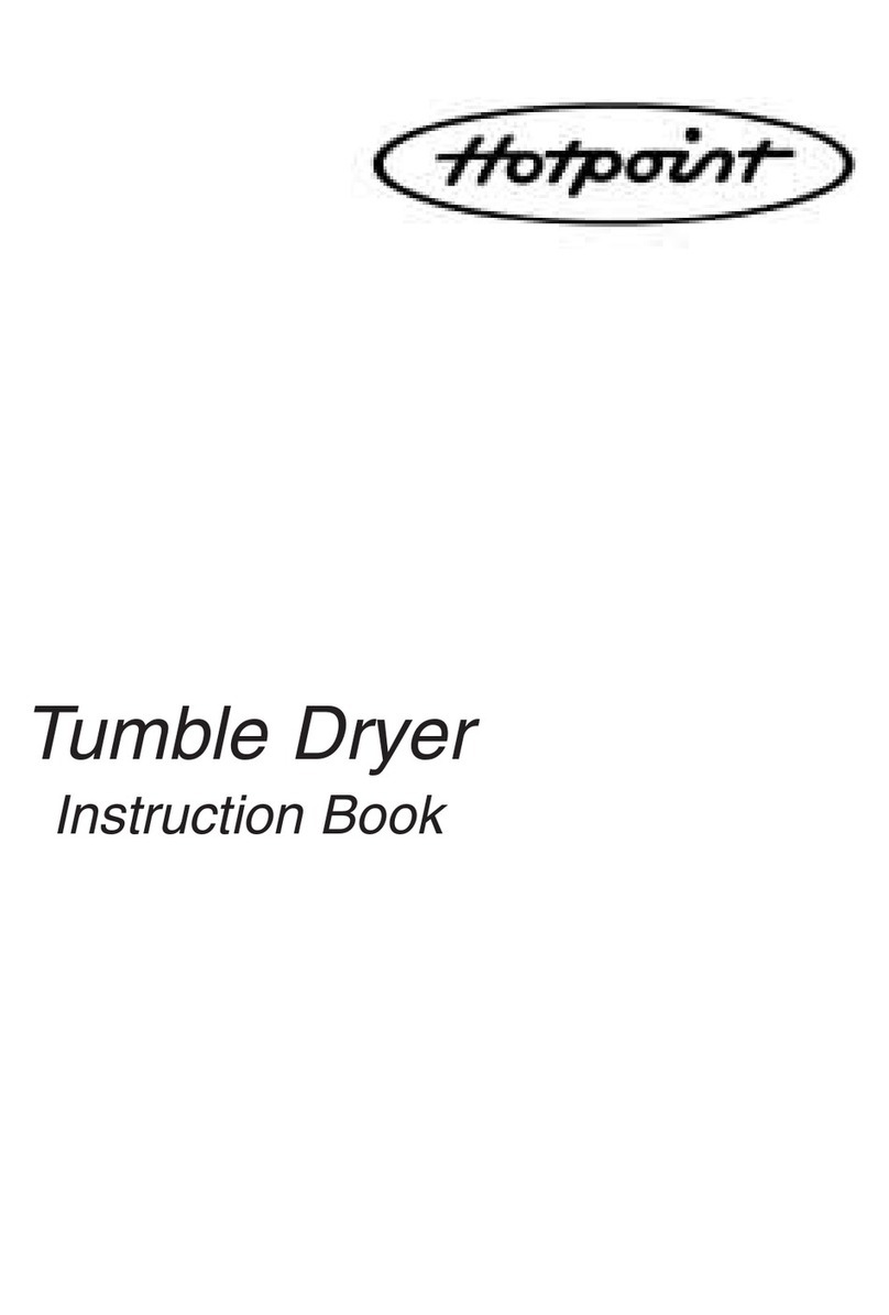 Hotpoint Tumble Dryer Instruction book