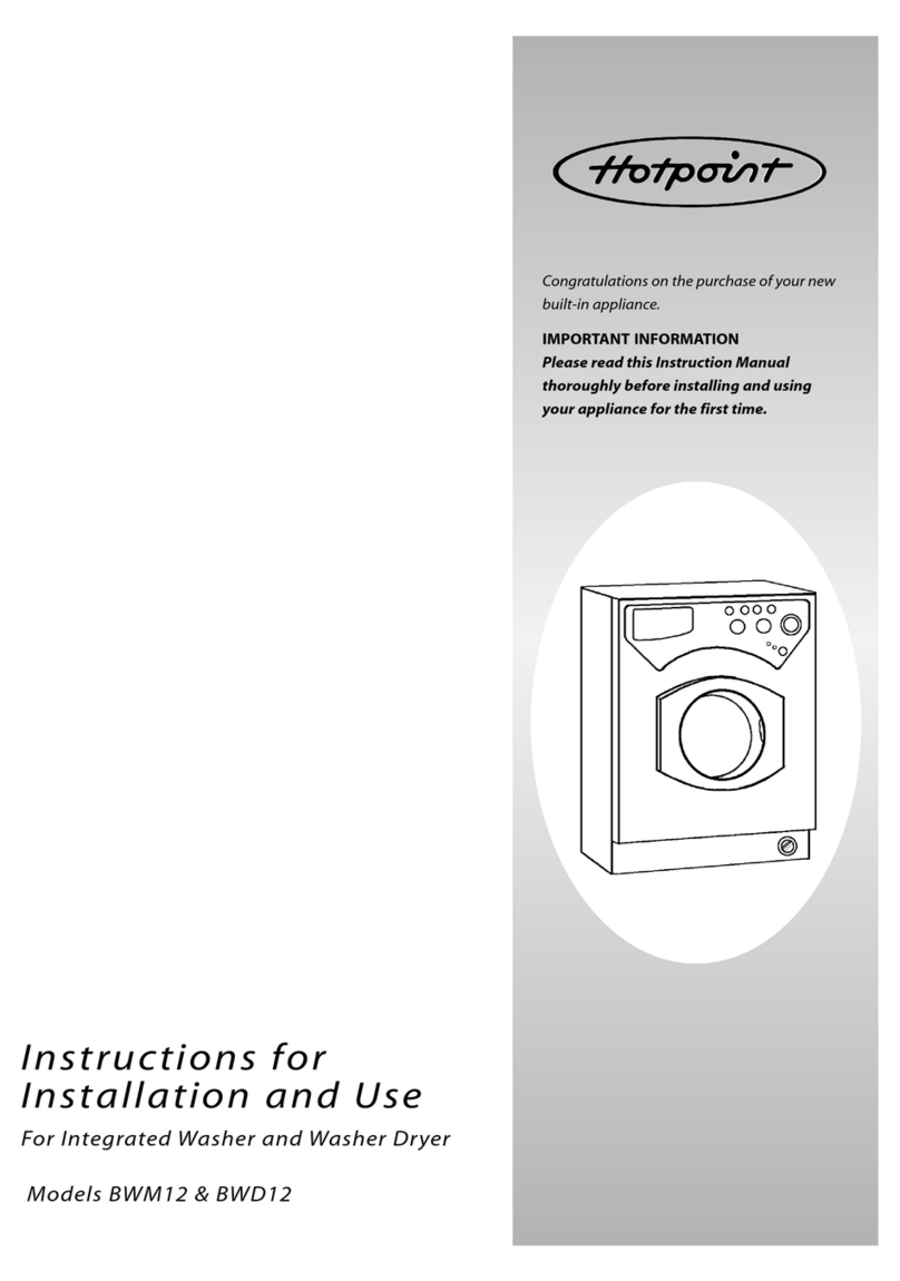 Hotpoint BWM12 User manual