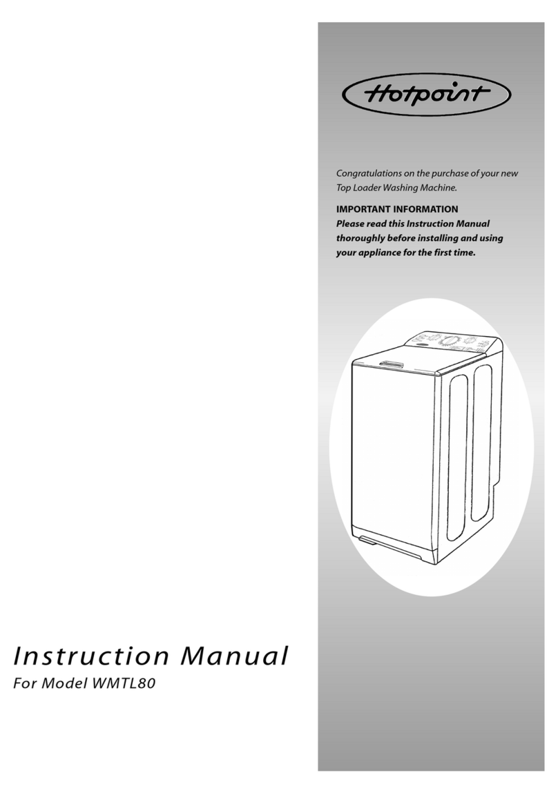 Hotpoint WMTL80 instruction manual