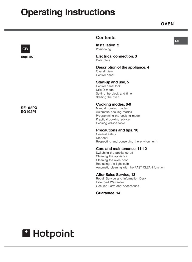 Hotpoint SE102PX User manual