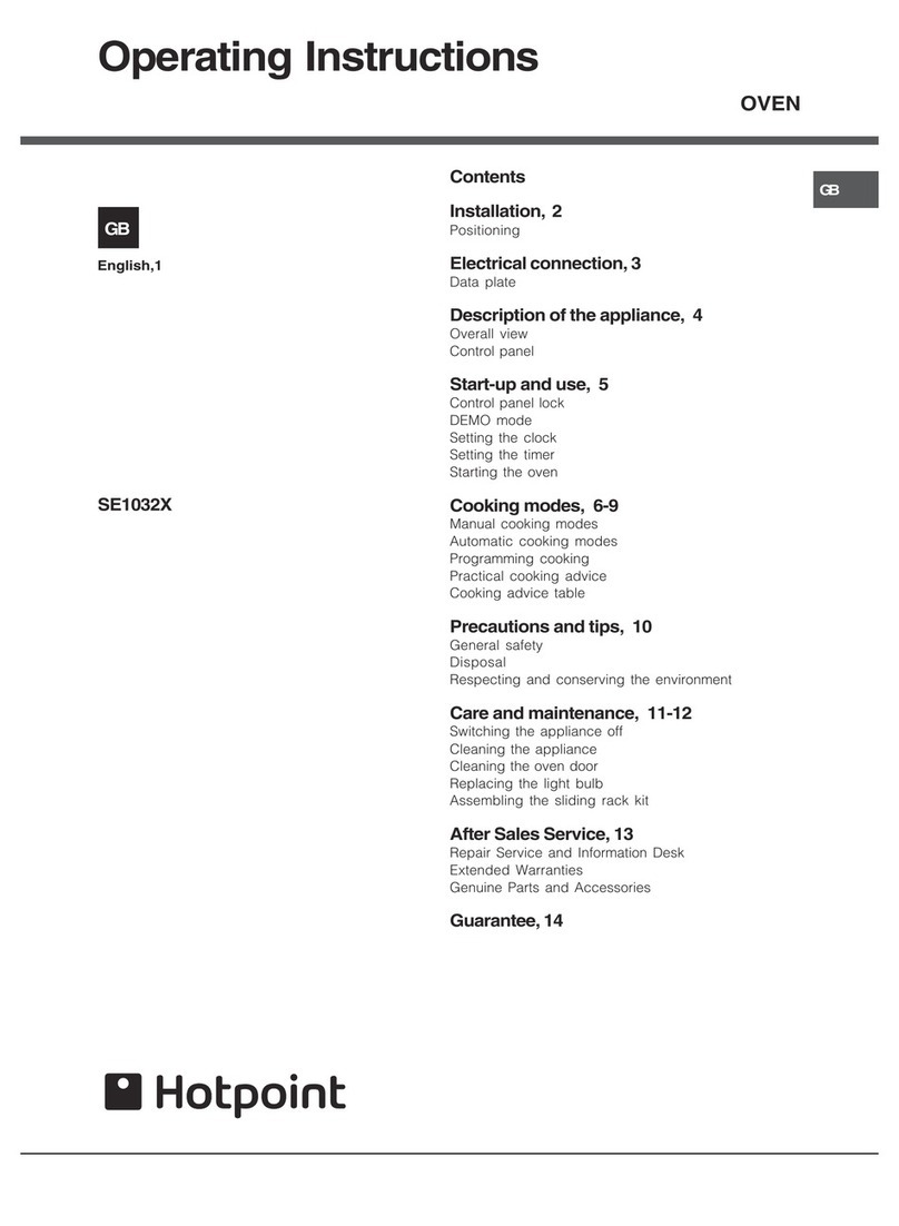 Hotpoint SE1032X User manual
