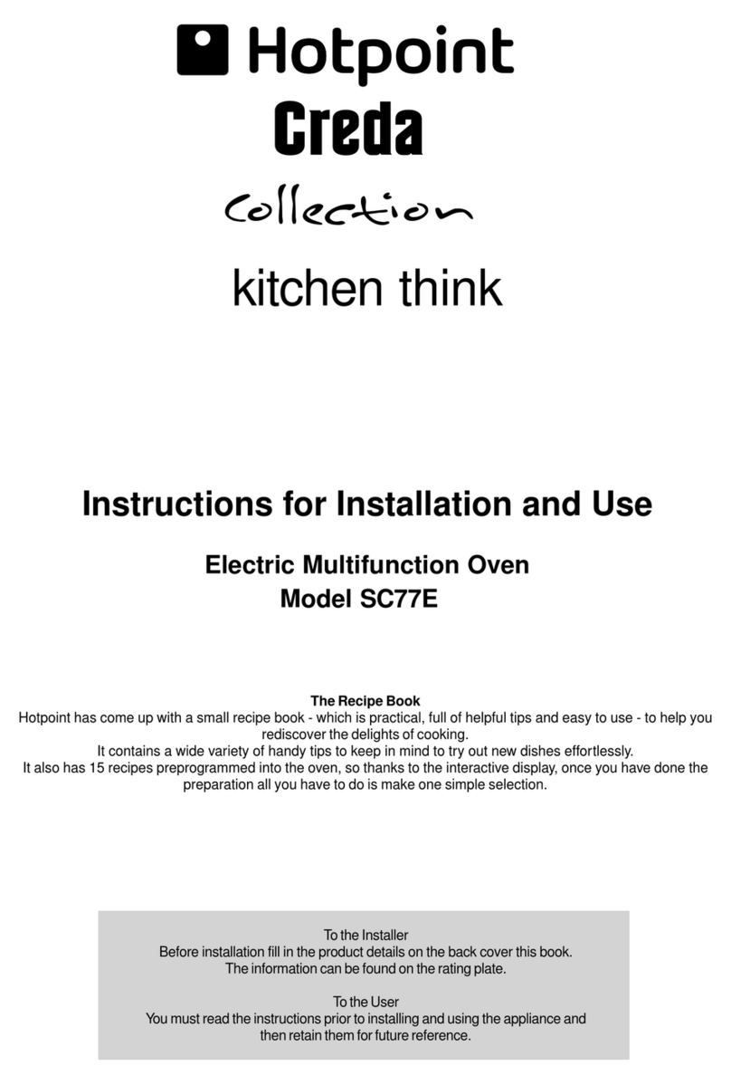 Hotpoint Creda SC77E User manual