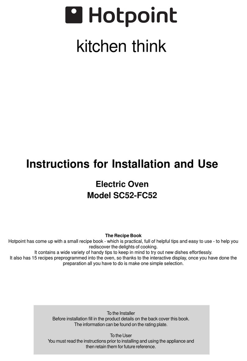 Hotpoint SC52-FC52 User manual