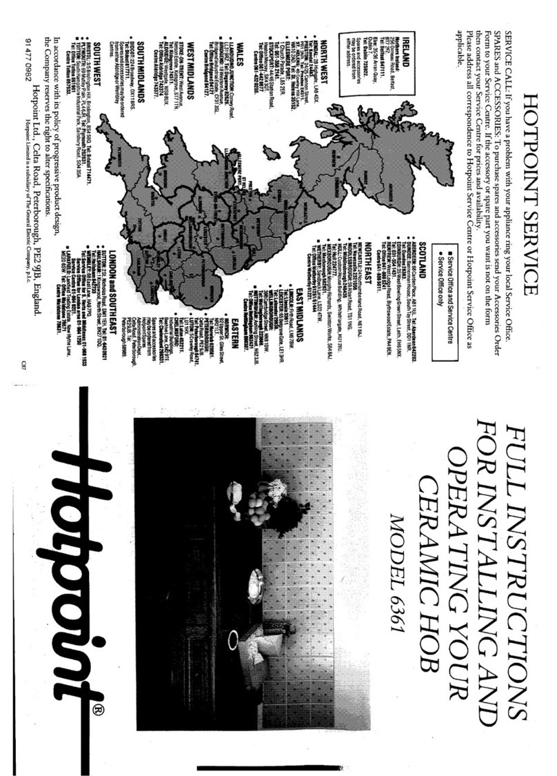 Hotpoint 6361 Instruction Manual